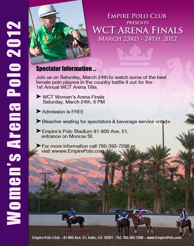 Women's WCT Arena Finals Empire Polo Club